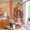12 Pieces 92Ft Fall Leaf Garland Artificial Maple Leaves Garland Silk Autumn Hanging Vines Red Ivy Garland for Thanksgiving Home Wedding Party Garden Fireplace Christmas Decor